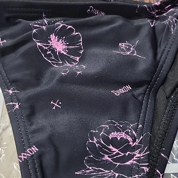 🎊SALE🎉 Dixxon Premium Swimwear "Pink Peonies" Bikini, Top & Bottom S New! 💓 - Picture 3 of 6
